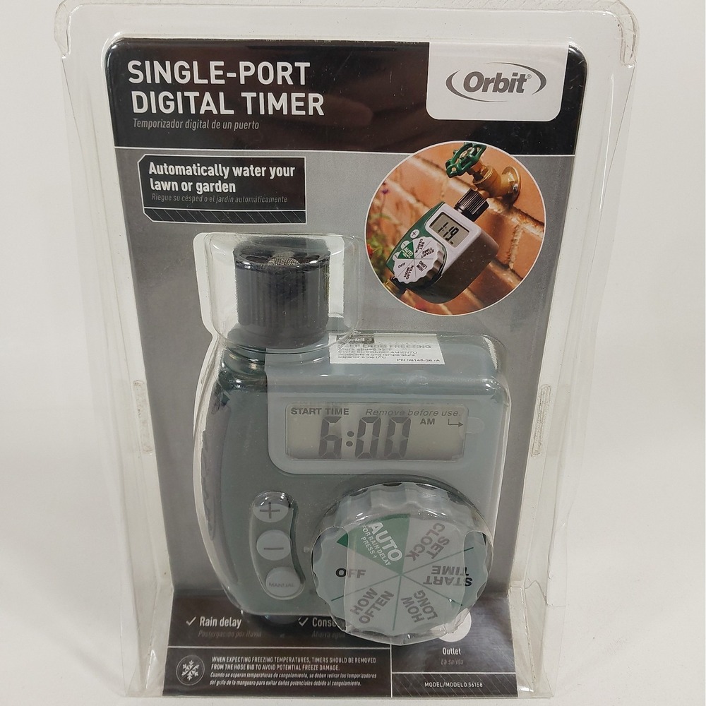 Orbit Single Outlet Hose Watering Timer Green Model 56158